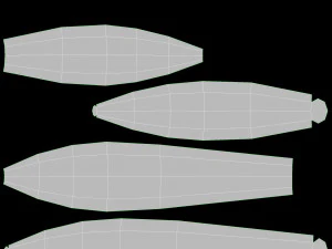 Газова варильна поверхня 4 конфорки Glass Black 02 3D Модель