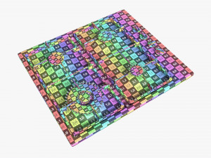 Gas Hob 4 Burners White 3D Model