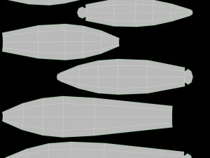 Газова варильна поверхня 5 конфорок, скло чорного кольору 3D Модель