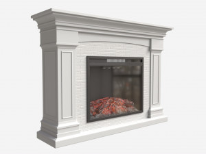 Grand Electric Fireplace Deland Modelo 3D