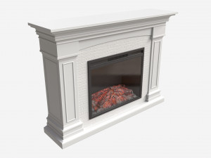 Grand Electric Fireplace Deland Model 3D