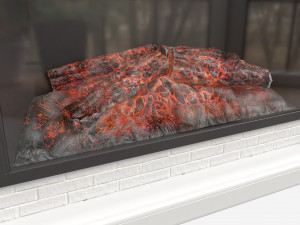 Grand Electric Fireplace Deland Model 3D