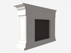 Grand Electric Fireplace Deland Model 3D