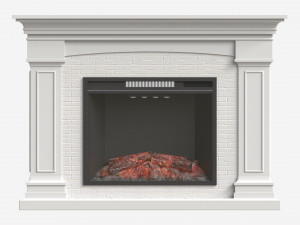 Grand Electric Fireplace Deland Model 3D