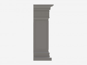 Grand Electric Fireplace Deland Model 3D