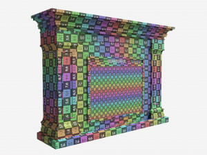 Grand Electric Fireplace Deland Model 3D