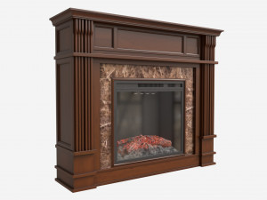 Hidden Media Shelf Fireplace Tantramar Modelo 3D