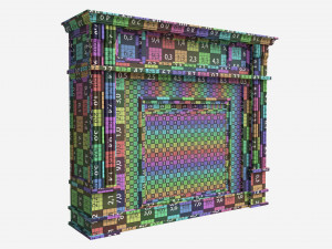 Hidden Media Shelf Fireplace Tantramar 3D मॉडल