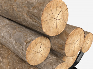 Iron Fireplace Log Holder Brinkdale Model 3D
