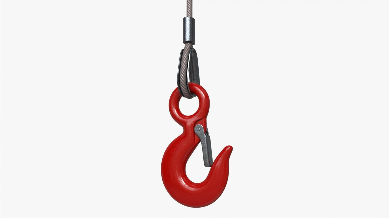 Lifting Crane Hook 3D Model .c4d .max .obj .3ds .fbx .stl .blend 