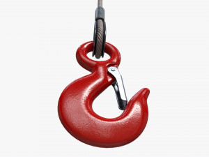 Lifting Crane Hook 3D मॉडल