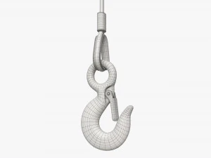 Lifting Crane Hook 3D Model