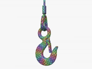 Lifting Crane Hook 3D Model