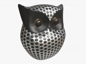 Metalowa figurka sowy Model 3D