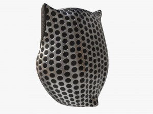 Metal Owl Figurine 3D Model