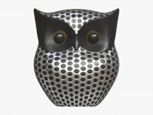 Metal Owl Figurine 3D Model