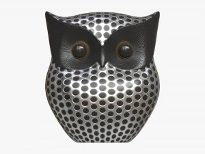 Metal Owl Figurine 3D Model