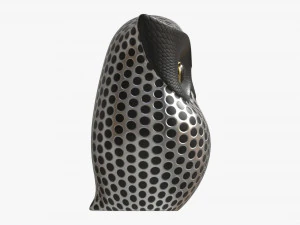 Metal Owl Figurine 3D Model