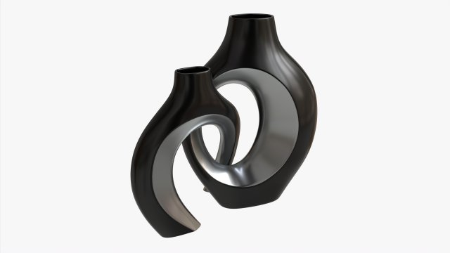 Metal Vases 2-set Modelo 3D .c4d .max .obj .3ds .fbx .stl .blend 