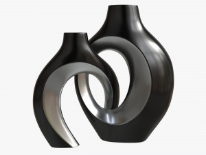 Metal Vases 2-set Modelo 3D