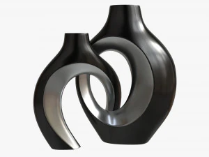 Metal Vases 2-set 3D Model