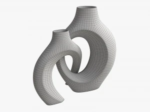 Metal Vases 2-set 3D Model