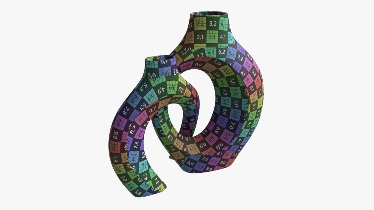 Metal Vases 2-Set 3D Модель In Выставка 3DExport