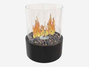 Portable Tabletop Fire Pit Outdoor Indoor Modelo 3D