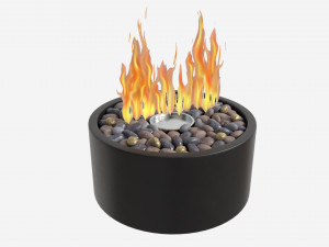 Portable Tabletop Fire Pit Outdoor Indoor 3D 模型