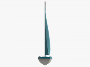 Sailing Boat Yacht Stylized 3D Model