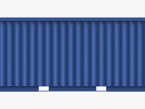 Shipping Container Dry 20-foot Blue 3D Model