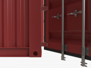 Shipping Container Dry 20-foot Open Modèle 3D