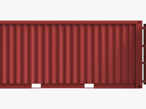 Shipping Container Dry 20-foot Open Modèle 3D