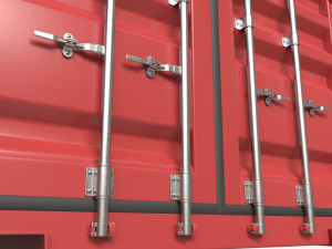 Shipping Container Dry 20-foot Red 3D-Modell