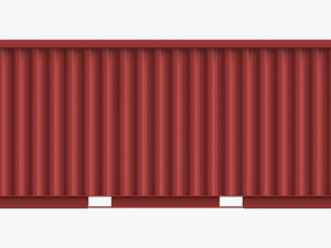 Shipping Container Dry 20-foot Red 3D-Modell