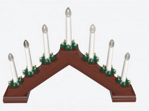 Advent 7-light Candlestick Arc 01 3D Model