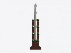 Advent 7-light Candlestick Arc 01 3D Model