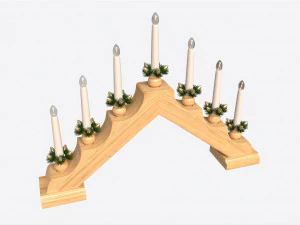 降临 7 灯烛台弧 02 3D 模型