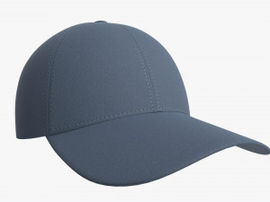 Baseball Cap Fabric Blue 3D 모델