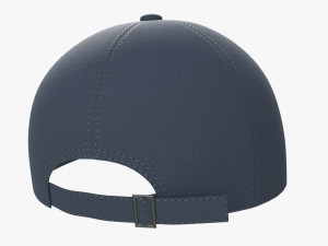 Baseball Cap Fabric Blue 3D 모델
