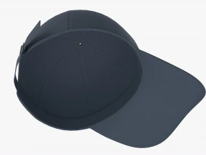 Bon&eacute; de Beisebol Tecido Azul Modelo 3D