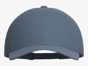 Baseball Cap Fabric Blue 3D 모델
