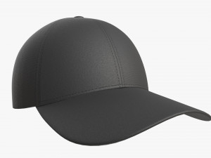Baseball Cap Fabric Mockup Black 3Dモデル