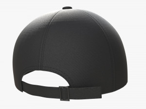 Baseball Cap Fabric Mockup Black 3Dモデル