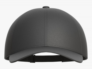 Baseball Cap Fabric Mockup Black 3Dモデル