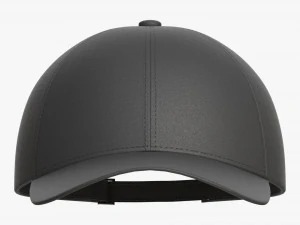 Baseball Cap Fabric Mockup Black 3D Model
