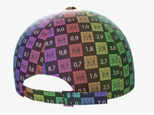 Baseball Cap Leather Mockup Black 3D-Modell