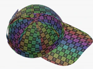 Baseball Cap Leather Mockup Black 3D Model