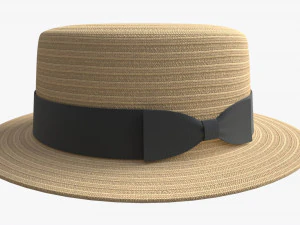 Boater Hat 3D Model