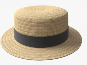 Boater Hat 3D Model